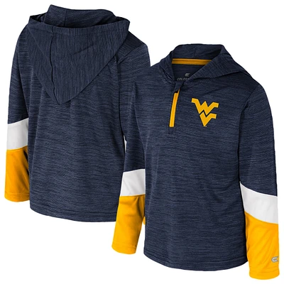 Toddler Colosseum Navy West Virginia Mountaineers Rylos Quarter-Zip Windshirt