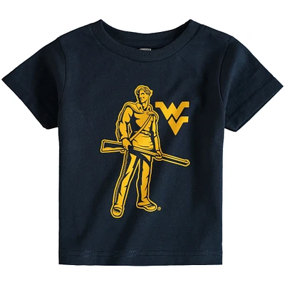 T-shirt bleu marine West Virginia Mountaineers Big Logo pour tout-petit