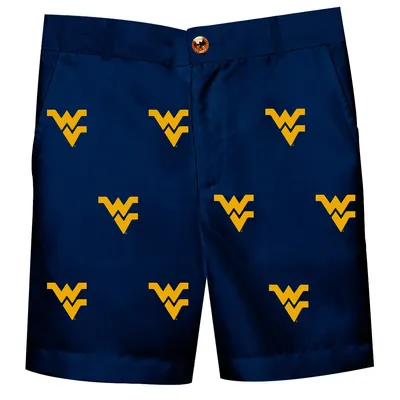 West Virginia Mountaineers Toddler Structured Shorts - Navy