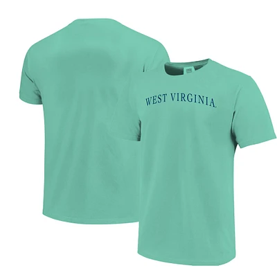 T-shirt unisexe à la mode avec archet de couleur confort des West Virginia Mountaineers menthe