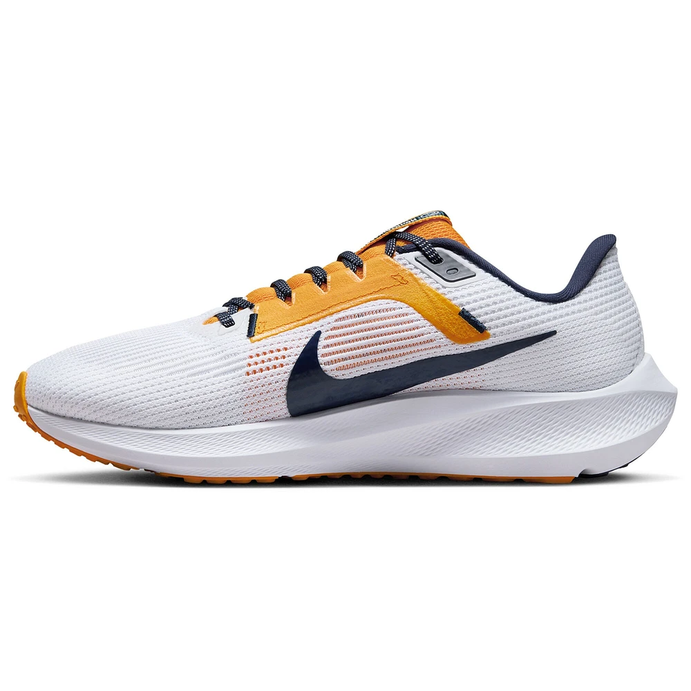 Chaussure de course unisexe Nike White West Virginia Mountaineers Zoom Pegasus 40