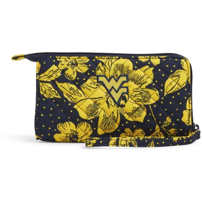 West Virginia Mountaineers Vera Bradley Rain Garden Front-Zip Wristlet