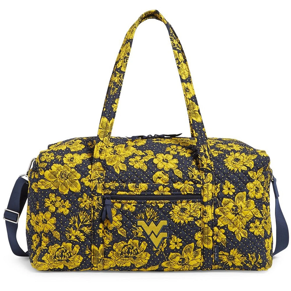 Vera Bradley West Virginia Mountaineers Rain Garden Large Travel Duffel Bag