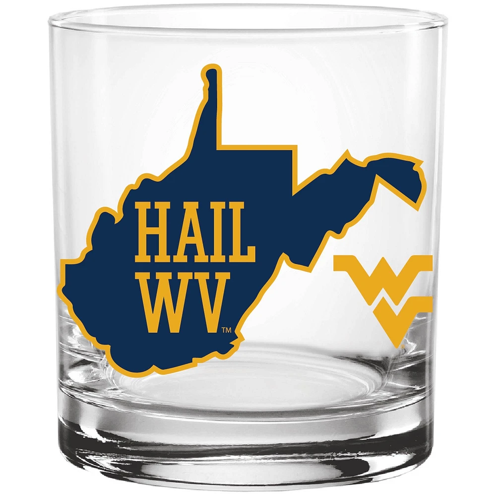 West Virginia Mountaineers 14oz. Hometown Rocks Glass