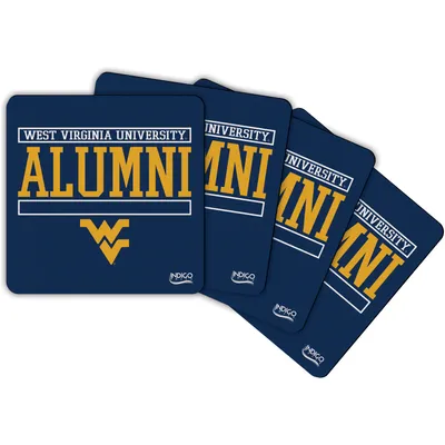 West Virginia Mountaineers Alumni 4-Pack Neoprene Coaster Set