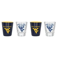 West Virginia Mountaineers Four-Pack Shot Glass Set