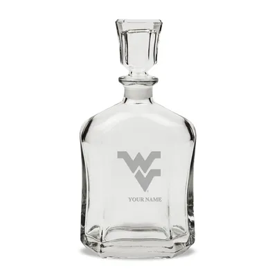 West Virginia Mountaineers Personalized 23.75oz. Crystal Whiskey Decanter