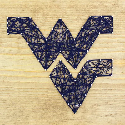 West Virginia Mountaineers Team Pride String Art Craft Kit