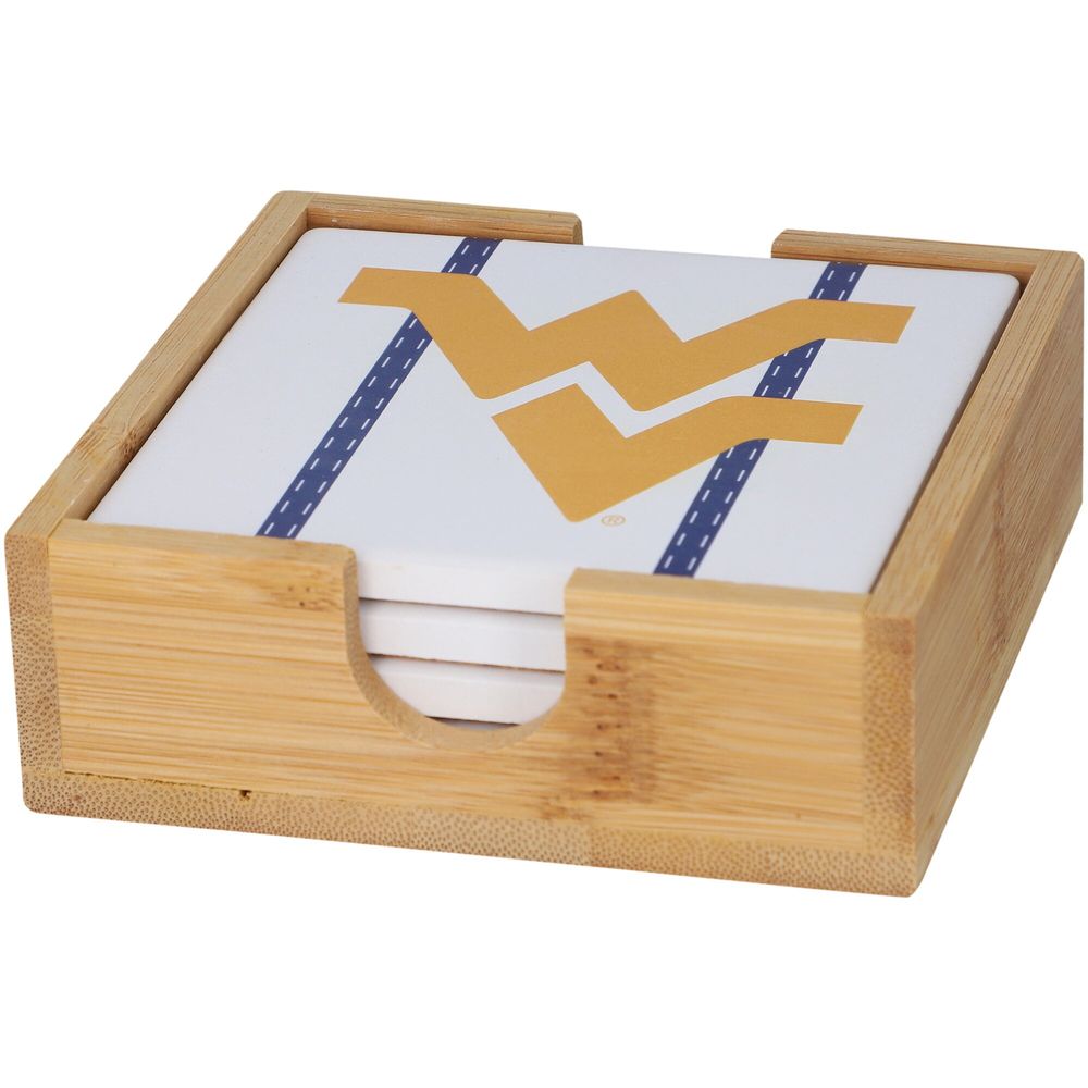 West Virginia Mountaineers Team Uniform Coaster Set