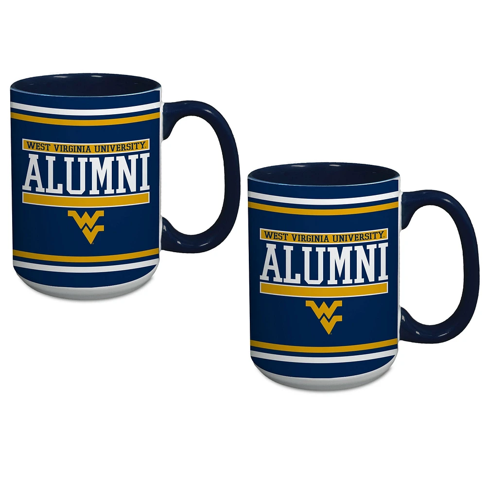 West Virginia Mountaineers Two-Pack Alumni Mug Set