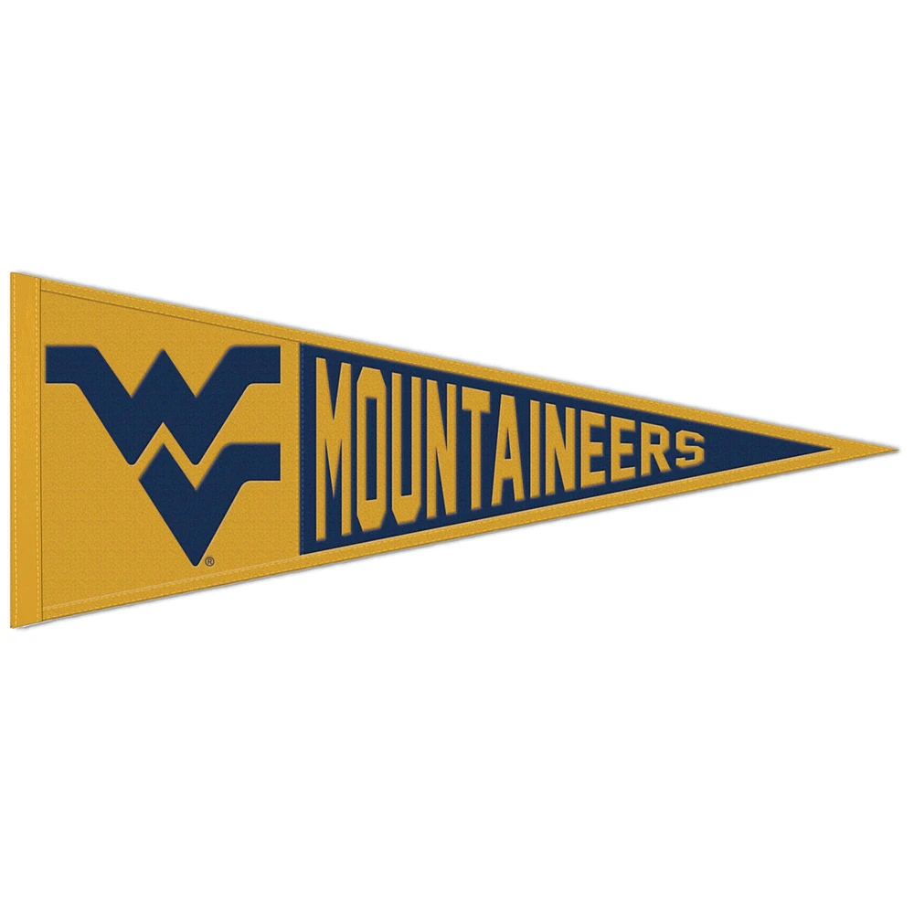 WinCraft West Virginia Mountaineers Fanion en laine avec logo principal 33 x 81 cm