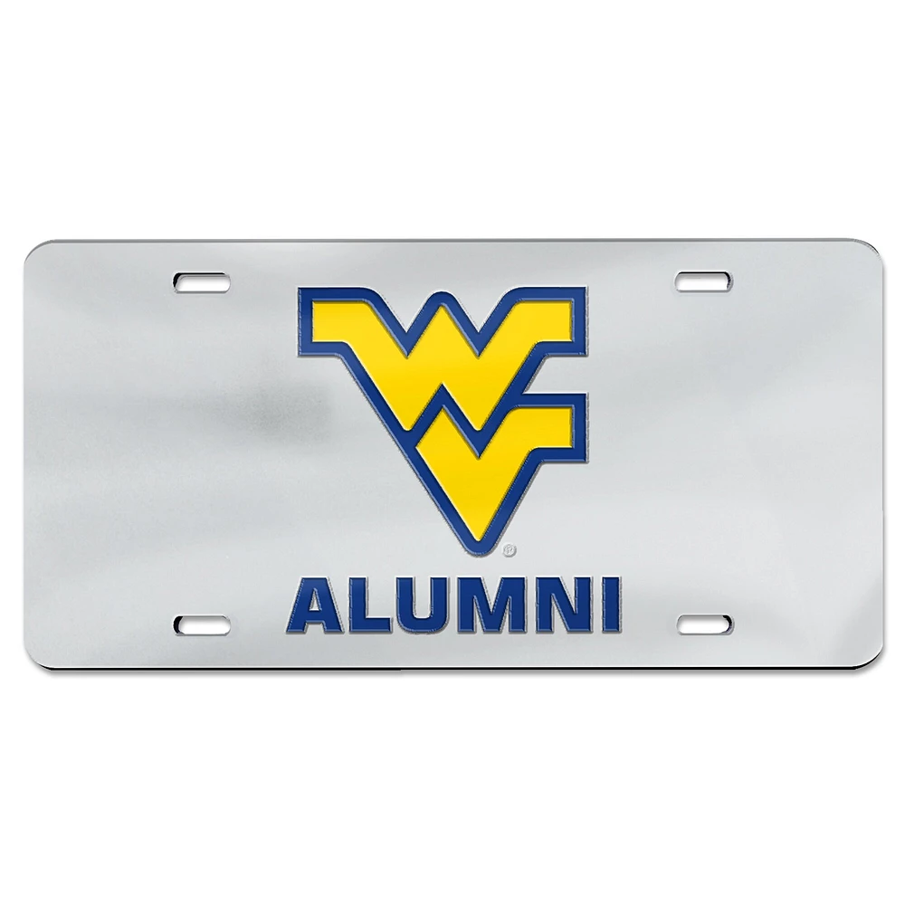 WinCraft West Virginia Mountaineers Alumni Plaque d'immatriculation découpée au laser