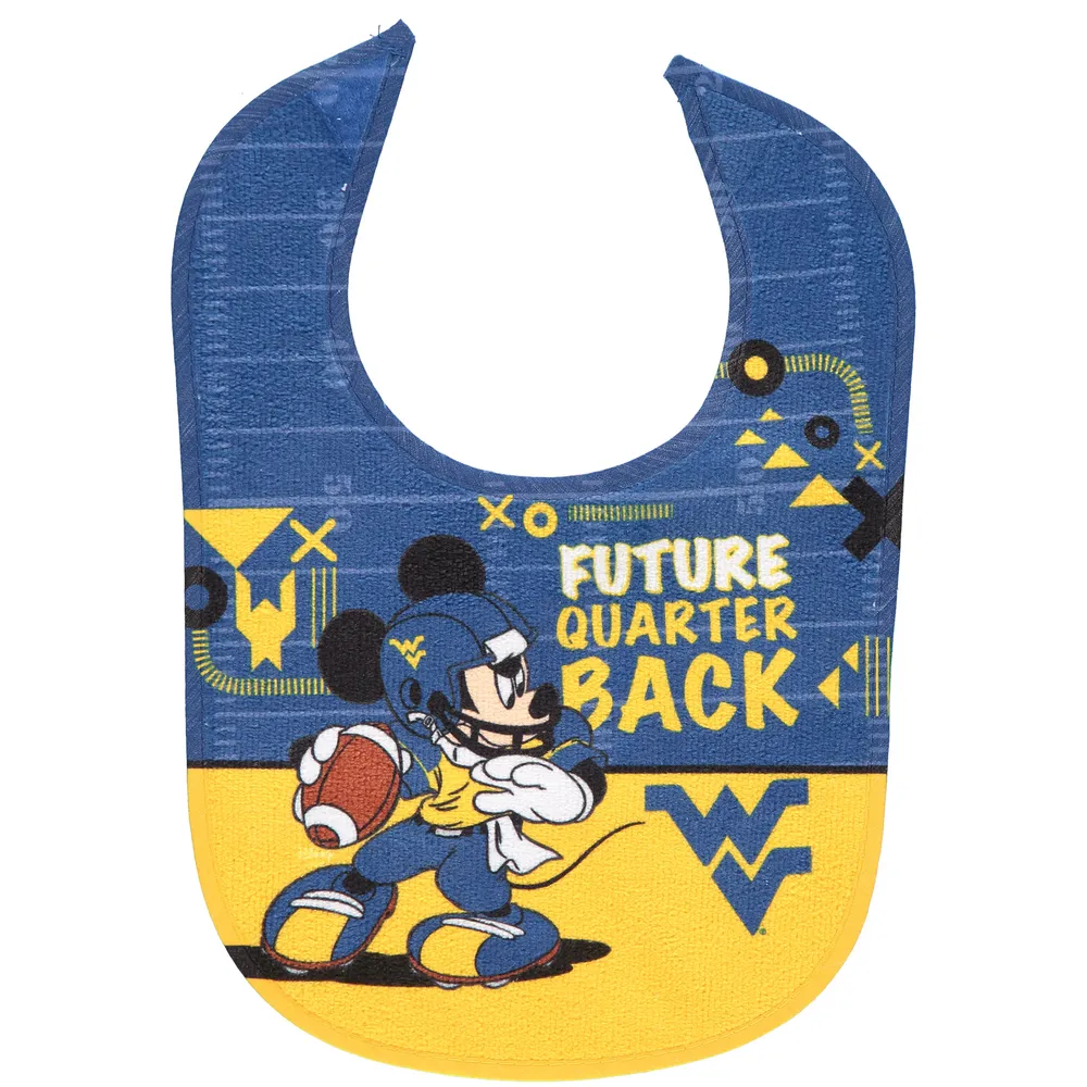 WinCraft West Virginia Mountaineers Disney Mickey All Pro Bavoir pour bébé