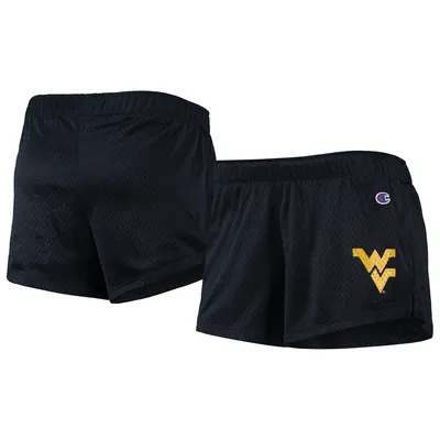 West Virginia Mountaineers Champion Women's Logo Mesh Shorts - Navy