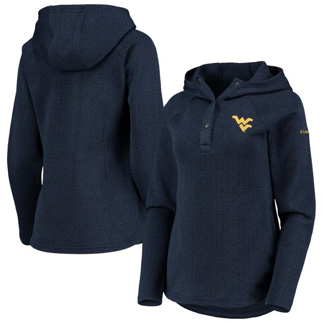 Sweat à capuche en polaire raglan Darling Days pour femme Columbia Navy West Virginia Mountaineers