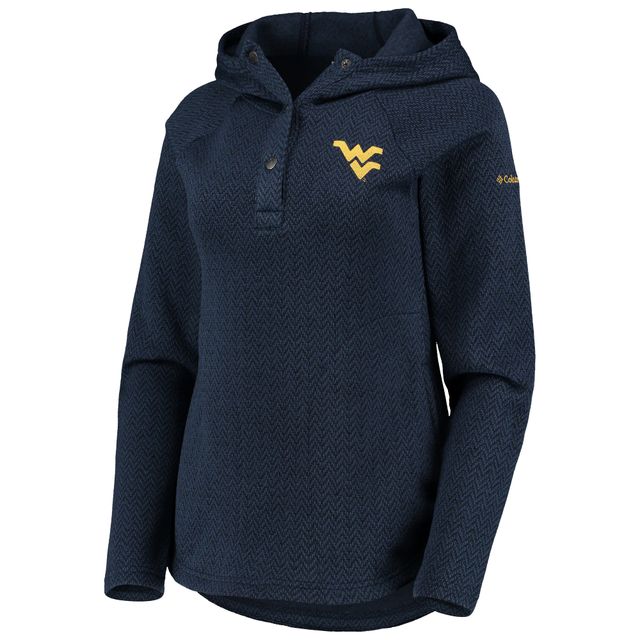 Sweat à capuche en polaire raglan Darling Days pour femme Columbia Navy West Virginia Mountaineers