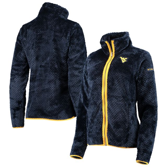 Veste Columbia Fireside II Sherpa Full-Zip pour femme, bleu marine, West Virginia Mountaineers