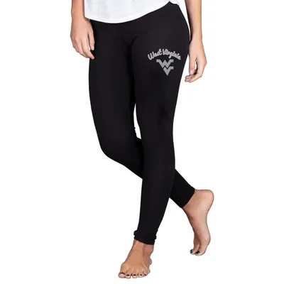 West Virginia Mountaineers Concepts Sport Women's Fraction Essential Leggings - Black