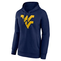 Sweat à capuche bleu marine West Virginia Mountaineers pour femmes Fanatics