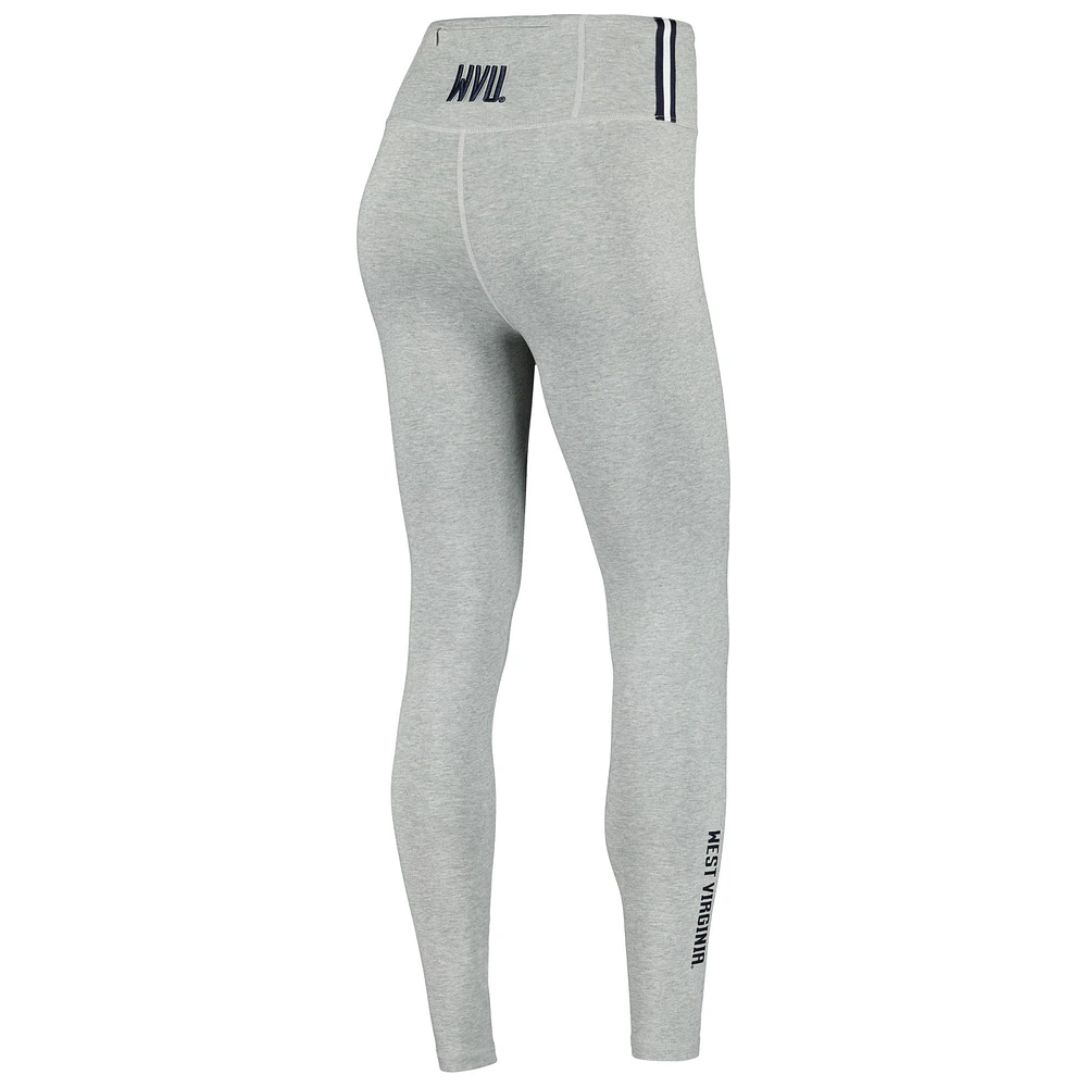 Legging classique en jersey à 3 coups pour femmes, gris chiné, West Virginia Mountaineers