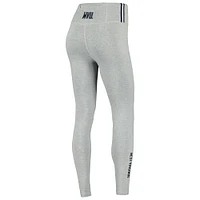 Women's Heather Gray West Virginia Mountaineers Classic 3-Hit Jersey Leggings