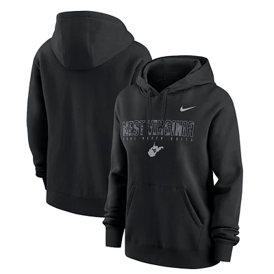 Sweat à capuche Nike West Virginia Mountaineers Coal Never Quits pour femme noir