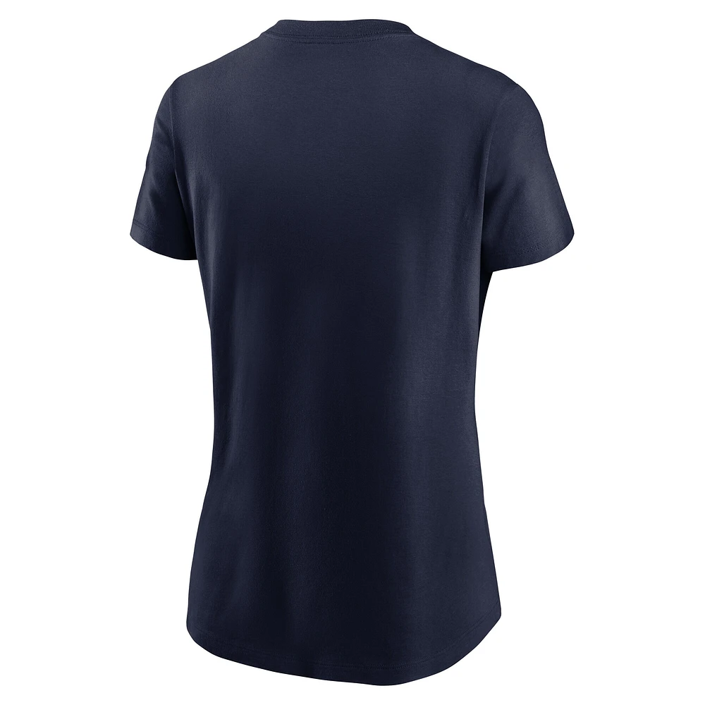 Women's Nike Navy West Virginia Mountaineers Local Script T-Shirt