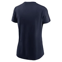 Women's Nike Navy West Virginia Mountaineers Local Script T-Shirt