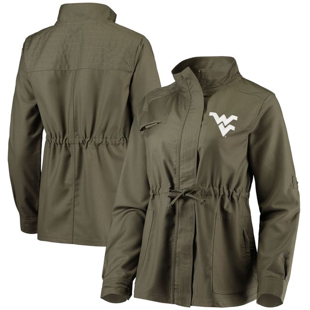 Veste Olive West Virginia Mountaineers Sierra Surplus à fermeture éclair pour femmes