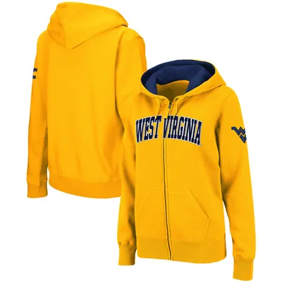 West Virginia Mountaineers Stadium Athletic Women's Arched Name Full-Zip Hoodie