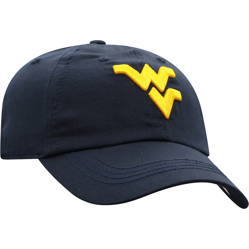 Women's Top of the World Navy West Virginia Mountaineers Staple Adjustable Hat