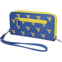 Portefeuille zippé à poignet West Virginia Mountaineers pour femme