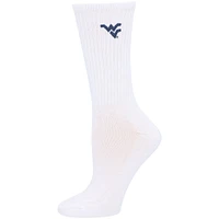 Women's ZooZatz Navy/White West Virginia Mountaineers 2-Pack Quarter-Length Socks