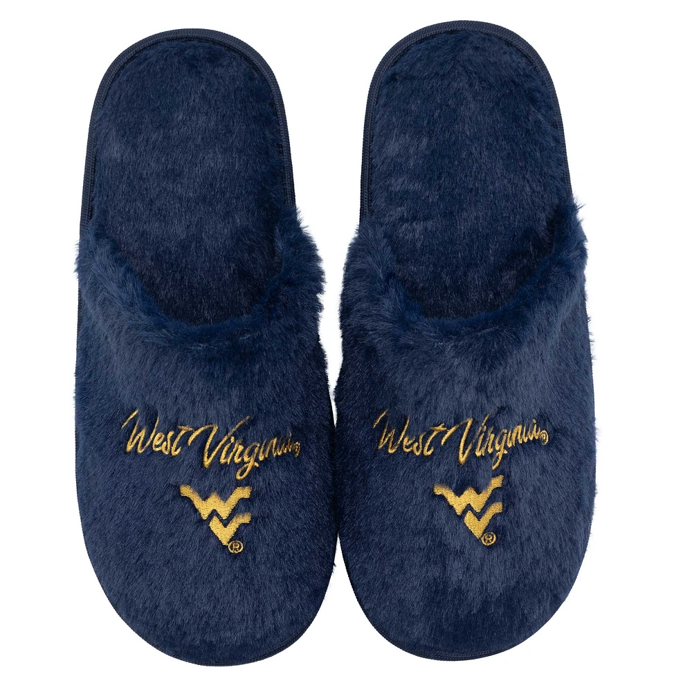 Pantoufles en fausse fourrure ZooZatz West Virginia Mountaineers Team pour femmes