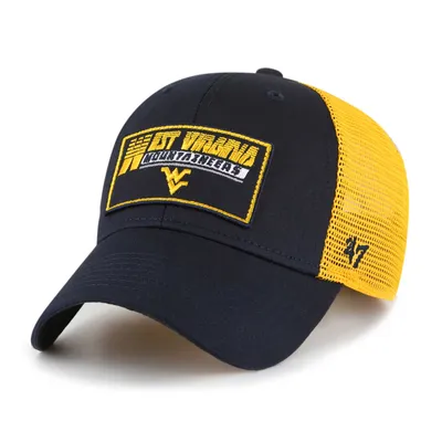 West Virginia Mountaineers '47 Youth Levee Trucker Adjustable Hat - Navy/Gold
