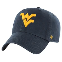 Youth '47 Navy West Virginia Mountaineers Clean Up Adjustable Hat