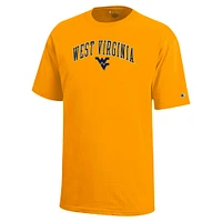 Youth Champion Gold West Virginia Mountaineers Arch Over Logo T-Shirt