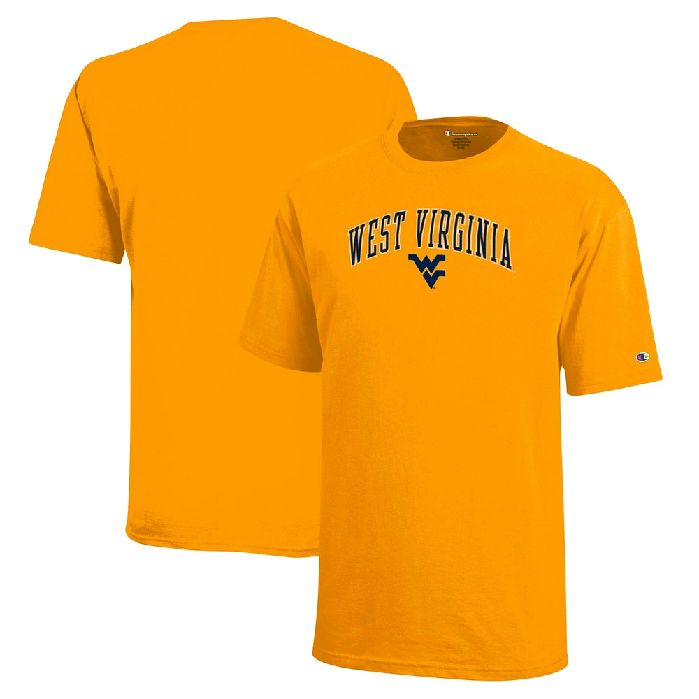 Youth Champion Gold West Virginia Mountaineers Arch Over Logo T-Shirt