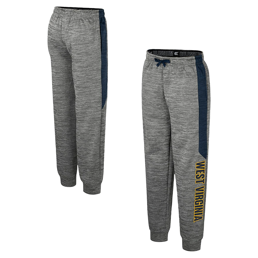 Youth Colosseum Heather Gray West Virginia Mountaineers Fleece Pants