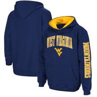 Youth Colosseum Navy West Virginia Mountaineers 2-Hit Team Pullover Hoodie