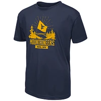 T-shirt Colosseum Navy West Virginia Mountaineers Fan pour jeune