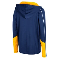 Youth Colosseum Navy West Virginia Mountaineers Hansel Quarter-Zip Hoodie