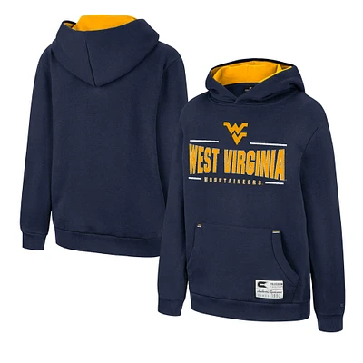 Sweat à capuche pour jeunes Colosseum Navy West Virginia Mountaineers Lead Guitarists Pull