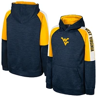 Sweat à capuche bleu marine West Virginia Mountaineers pour jeunes Colosseum