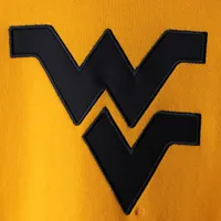 Chandail à capuchon gros logo West Virginia Mountaineers doré pour jeune