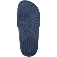 Youth ISlide Navy West Virginia Mountaineers Primary Motto Slide Sandals