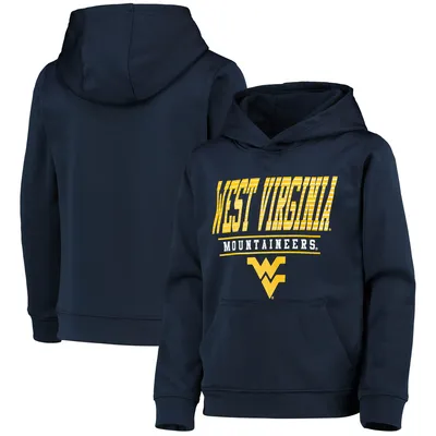 West Virginia Mountaineers Youth Fast Pullover Hoodie - Navy
