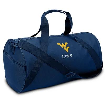 West Virginia Mountaineers Youth Personalized Duffel Bag - Navy