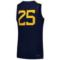 Maillot de basket-ball réplique Nike #25 bleu marine des West Virginia Mountaineers pour jeunes