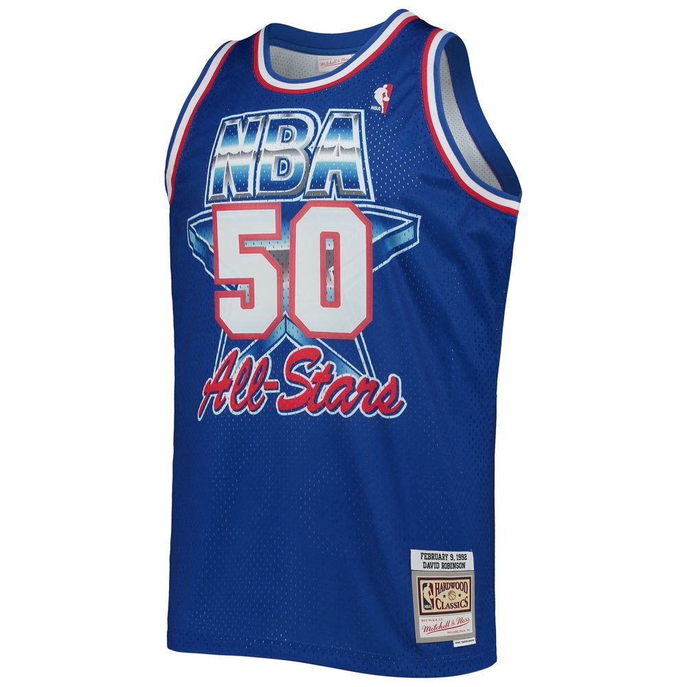 Men's Mitchell & Ness David Robinson Royal Western Conference Hardwood Classics 1992 NBA All-Star Game Swingman Jersey